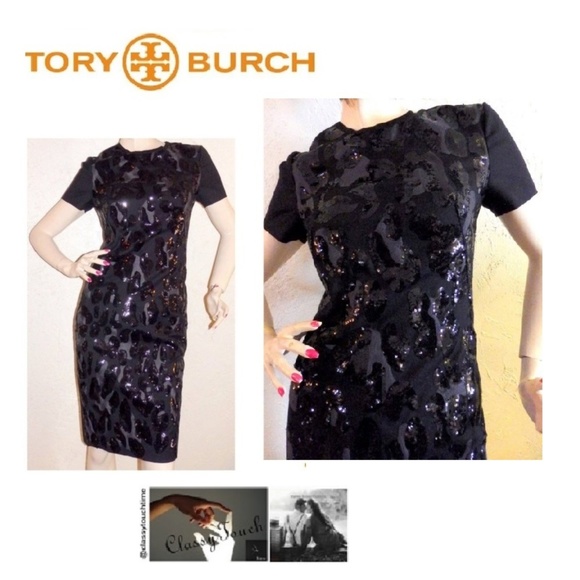 Tory Burch Dresses & Skirts - Tory Burch Black Sequined dress NWT'S Retails $695